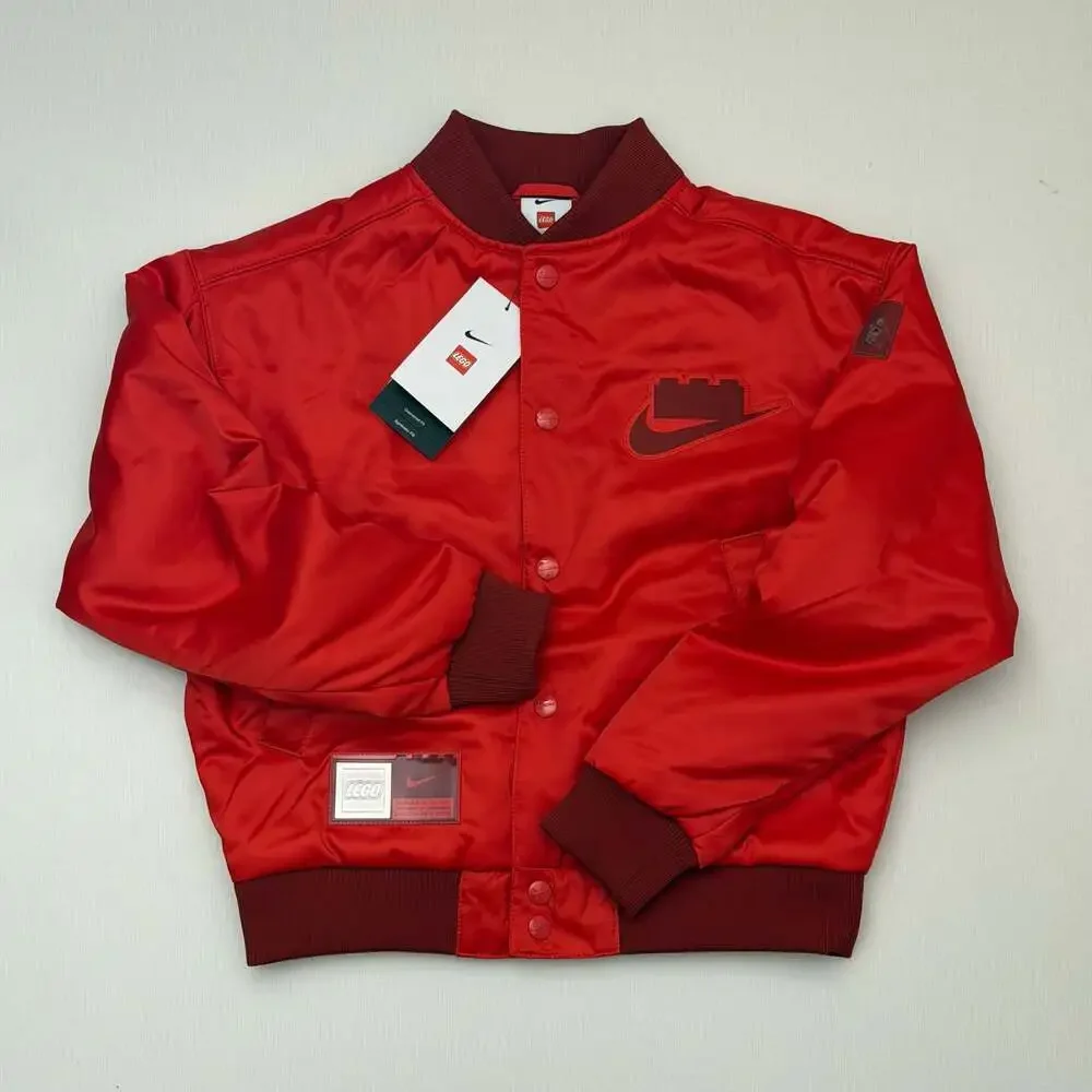 Nike x LEGO Collection Basketball Jacket Red Big Kids Large